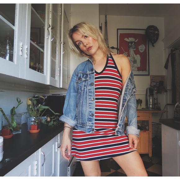 90s Halter Tommy Vibez Dress - Picture 3 of 4